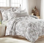 Levtex Home Ophelia Blush Reversible King Duvet Cover Set Floral Grey. Fixed Price $69.97.
