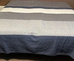 Nautica Home Ridgeport Blue Cotton Reversible Quilt Set Full/queen 98" X 93". Fixed Price $36.99.