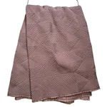 Vintage Wamsutta Reversible Quilt Bliss European Blanket Pink Textured Chevron. Fixed Price $56.00.