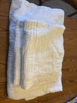 Peacock Alley Queen Quilt And Sham Set White. Fixed Price $49.00.
