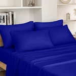 Homeideas Queen Size Bed SHEETS-6 Piece Set (royal Blue)-extra Soft Brushed. Fixed Price $35.32.