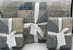 Pottery Barn Ellis Reversible King Quilt & 2 Shams Blue. Fixed Price $278.95.