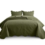Luxury Quilted Bedspread Bedding Set 3 Piece Soft Coverlet Throw For Queen. Fixed Price $21.99.