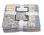 Charter Club Spring Gingham Patchwork Reversible Quilt Full/queen $260 Cotton. Fixed Price $160.00.