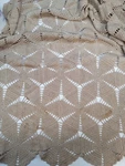 Vintage Ecru Cotton Hand Crochet Star Bedspread Coverlet Queen King 100 X 112. Fixed Price $102.95.