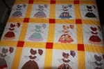 Handcrafted Sunbonnet Quilt - Newly Made. Very Nice!. Fixed Price $84.99.
