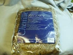 Chenille Throw Blanket Regency Unused In Package Taupe Soft Rayon. Fixed Price $20.00.