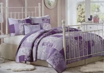 Beautiful, Cozy Mi Zone Abbey Quilt Set Hot Pink Pieced Floral. Fixed Price $49.90.