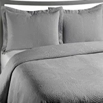 Vue By Ellery Luxe Pillow Standard Sham 20 26 Royal Medallion Quilted Grey New. Fixed Price $9.75.