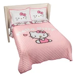 Jay Franco Hello Kitty Pink Stripes & Hearts Full/queen Size Quilt Sham Set.... Fixed Price $77.91.