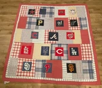 Pottery Barn Quilt Mlb Baseball National League 82"X82" (queen). Fixed Price $70.00.