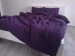 Purple Duvet Cover Set. Linen Bedding Washed Quilt Boho. Fixed Price $129.00.