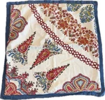 Pottery Barn Red Blue Paisley Bohemian Sham Reversible 24 X Pillowcase. Fixed Price $13.50.