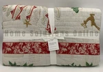 Pottery Barn Deck The Halls Christmas Tree Reversible Quilt Full Queen #U2032. Fixed Price $349.99.