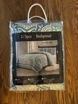 Fancy Collection 2 Pc Twin/twin Xl Quilted Bedspread W/sham Oslo Aqua - New. Fixed Price $29.99.