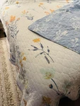 Wildflowers Full/queen Reversible To Blue White Floral Quilt Bed Spread 82 X 88. Fixed Price $29.99.