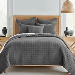 Levtex Home Mills Waffle King Size 3 Pcs Quilt Set Color Charcoal New. Fixed Price $98.00.
