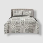 Lush Decor Black/white Monique Reversible 3-PIECE Full/queen Quilt Set. Fixed Price $62.10.