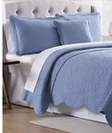 Modern. Southern. Home (belk) Scalloped Tiles Quilt Blue King 108IN X 90IN New. Fixed Price $124.99.