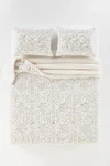 Anthropologie Queen Dahlia Cotton Voile Floral Printed Quilt Standard Shams. Fixed Price $328.00.