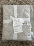 Pottery Barn Belgian Flax Linen Diamond Quilted Sham Standard. Fixed Price $61.99.