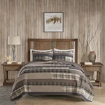 Woolrich Winter Plains Oversized King Quilt Set 100 Cotton Reversible Plaid. Fixed Price $118.90.