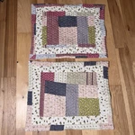 Lavish Home Quilted Patchwork Pillow Shams Set Of Cottage Farmhouse 21X26. Fixed Price $17.99.