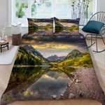 Wonderful River Channel Forest 3D Quilt Duvet Doona Cover Set Pillow Case Print. Fixed Price $72.07.