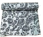 Floral & Garden Double Kantha Cotton Quilt Bed Cover Throw Blanket Gudari. Fixed Price $87.11.