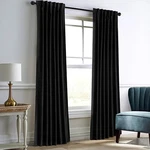 Dreaming Casa Darkening Black Velvet Curtains For Living Room Thermal Insulat.... Fixed Price $71.92.