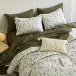 Floral Quilt Set Botanical Vintage Flower Coquette Cottagecore Bedding Pattern. Fixed Price $53.98.