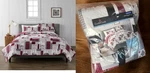 Cuddl Duds Red Lodge Cotton Flannel Quilt Bedspread Twin 2PC Deer Moose Bear Owl. Fixed Price $79.97.