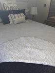 Columbine Cody Antique Matelasse Coverlet Scalloped Light Blue/silver Other. Fixed Price $34.99.