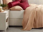 Hotel Collection Luxury Luxe Border Full/ Queen Quilted Coverlet. Fixed Price $150.00.