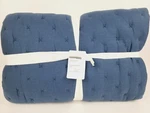 Pottery Barn Cotton Cross Stitch Quilt Full/queen Midnight Nwt. Fixed Price $145.95.