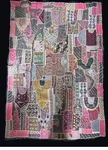 Patchwork Embroidered Wall Hanging/bed Spread 95" X 75. Fixed Price $62.00.