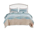 Greenland Home Fashions Maui Quilt Set Full/queen Machine Washable (3-PIECE). Fixed Price $150.34.