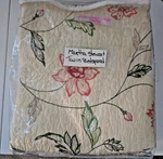 Martha Stewart Collection Floral Twin Bedspread 100% Cotton - 80" X 110". Fixed Price $79.99.