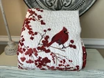 Pottery Barn Red Berry Wreath Cardinal King/cal. Quilt Flaws Pre-owned Read. Fixed Price $184.90.