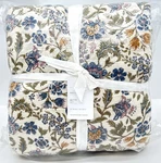 Pottery Barn Bette Floral Print Reversible Lightweight Quilt Full Queen. Fixed Price $179.95.