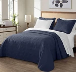 Chezmoi Collection 3-PIECE Navy Oversized Bedspread Quilted Coverlet Bedding Set. Fixed Price $49.99.