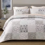 Exclusivo Mezcla Reversible Boho Quilt Set Queen (92X96), Patchwork-lightgrey. Fixed Price $47.23.