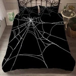 3D Spider Web Line Black Quilt Cover Bedding Sets Pillowcases. Fixed Price $72.36.
