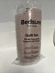 Bedsure Quilt Set King 3 Piece Blush Pink Bedding 1 2 Pillow Shams. Fixed Price $64.99.