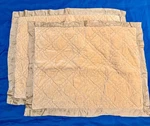 Pottery Barn Washed Velvet Silk Diamond Quilted Pillow Shams Camel Gold Standard. Fixed Price $115.00.
