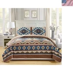 Rustic Southwestern Native American Tribal Navajo Design Oversized Be.... Fixed Price $68.40.