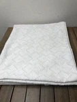 Peacock Alley Bedding Beige Matelasse Coverlet Abstract Queen Quilt 88X110. Fixed Price $75.00.