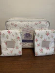 New Rose Floral King Quilt & Shams Shabby Chic Coverlet Reversible Stitched. Fixed Price $144.99.