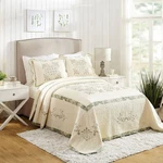 King Vintage Treasure Bedspread Ivory - Mary Jane's Home: Floral Pattern, Cotton. Fixed Price $43.99.