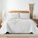 Quilt Bedding Set,white Ultrasonic King/cal Reversible Mi.... Fixed Price $35.69.